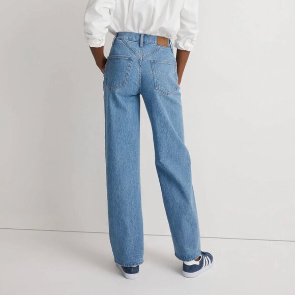 Madewell Wide-Leg Jeans perfect vintage harding wash womens Blue size 28 western - Picture 4 of 11